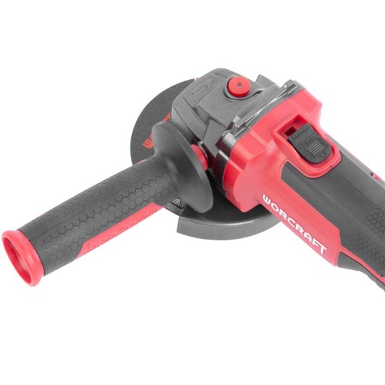 Kefe nélküli Worcraft CAG-S20LiBH ShareSYS sarokcsiszoló, 125 mm-es, 20 V Li-ion