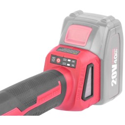 Kefe nélküli Worcraft CAG-S20LiBS-125 ShareSYS sarokcsiszoló, 125 mm, fordulatszám-szabályozással, 20 V Li-ion