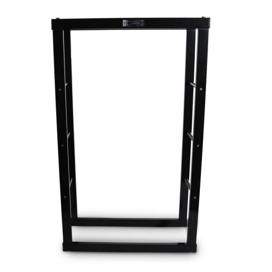 Acél tűzifaállványok fekete 60x25x100 cm