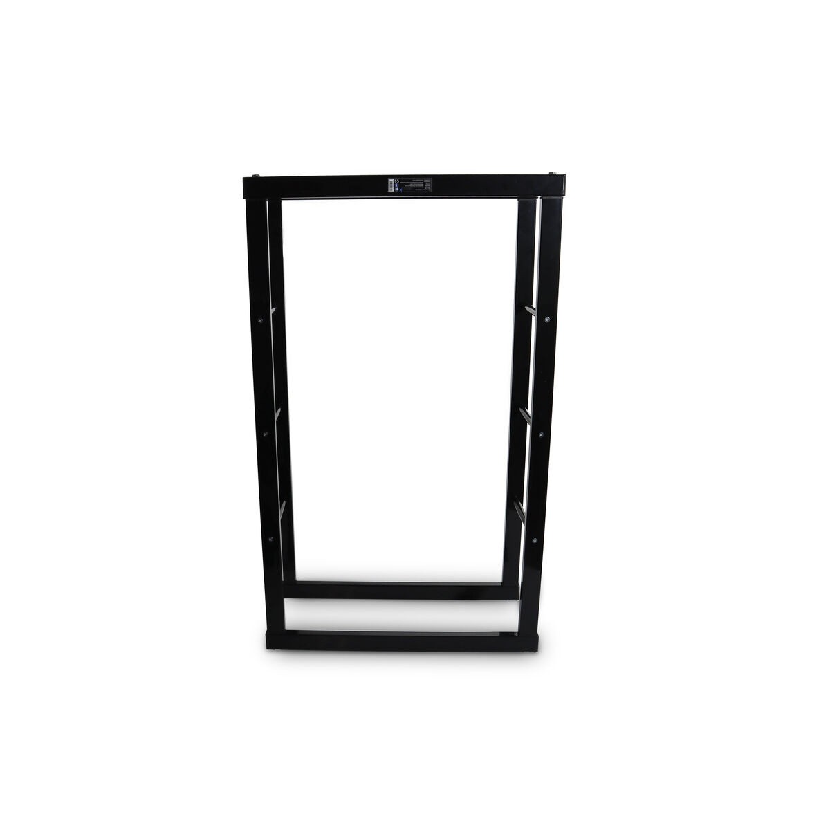 Acél tűzifaállványok fekete 60x25x100 cm