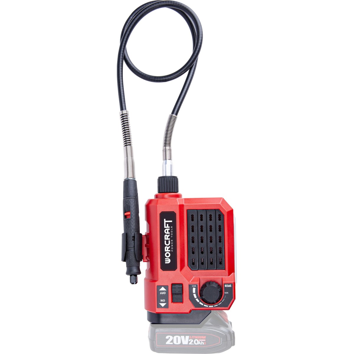Csiszoló Worcraft CEMG-S20Li, ShareSYS, 20 V Li-ion, mini, egyenes, fúrás és csiszolás