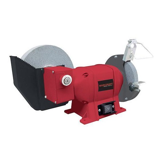Asztali csiszoló Worcraft WPBG112, 250W, száraz/nedves csiszolás, dw150x20x12.7, ww200x40x20 mm