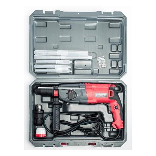 Cserélhető fejű kalapács Worcraft RH09-26C, 820W, SDS+, QuickHD