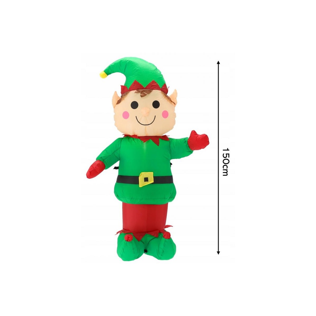 Felfújható LED manó, 150 cm