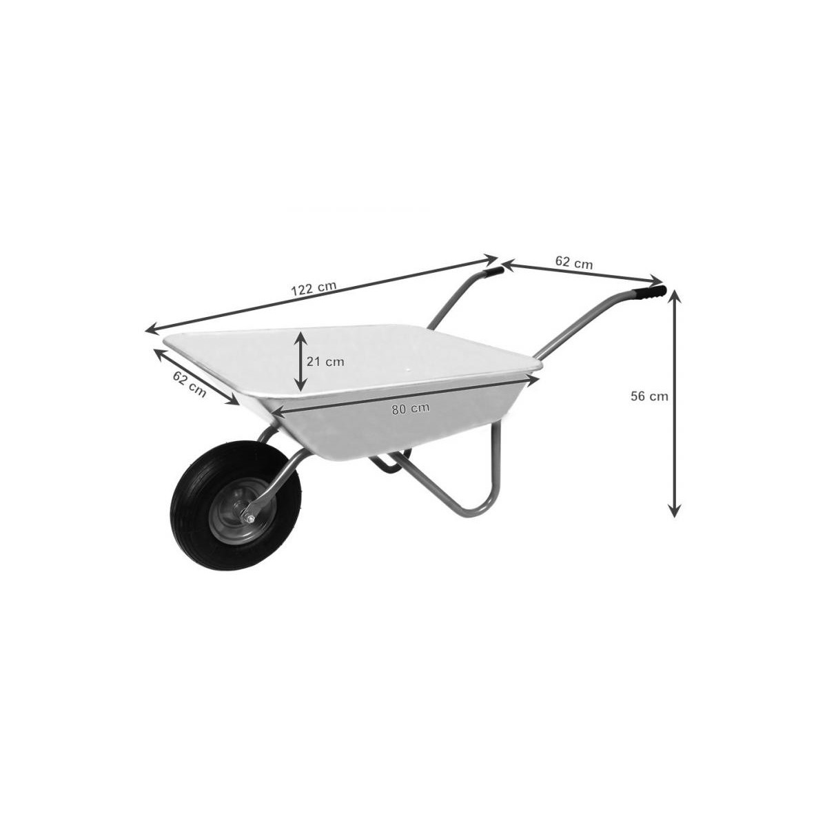 Horganyzott talicska 80L