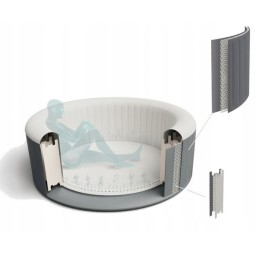 Felfújható jakuzzi 2–4 személyes 180x66 cm