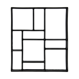 Beton térkő öntőforma 43x42,5x4