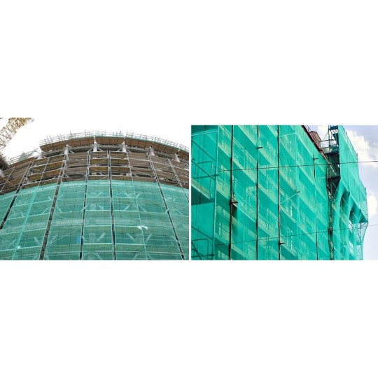 Zöld színű, 62%-os sötétítésű árnyékoló háló.