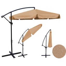 Cappucino napernyő fodros szegéllyel 350 cm