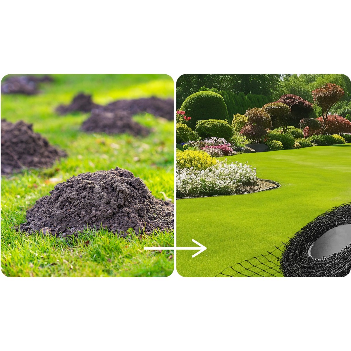 2x100 m méretű extra erős vakondháló, 30 g/m2