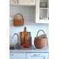 Ovális fonott kosár fogantyúval 25 cm
