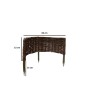 Kerekített fonott paliszád 15/60cm