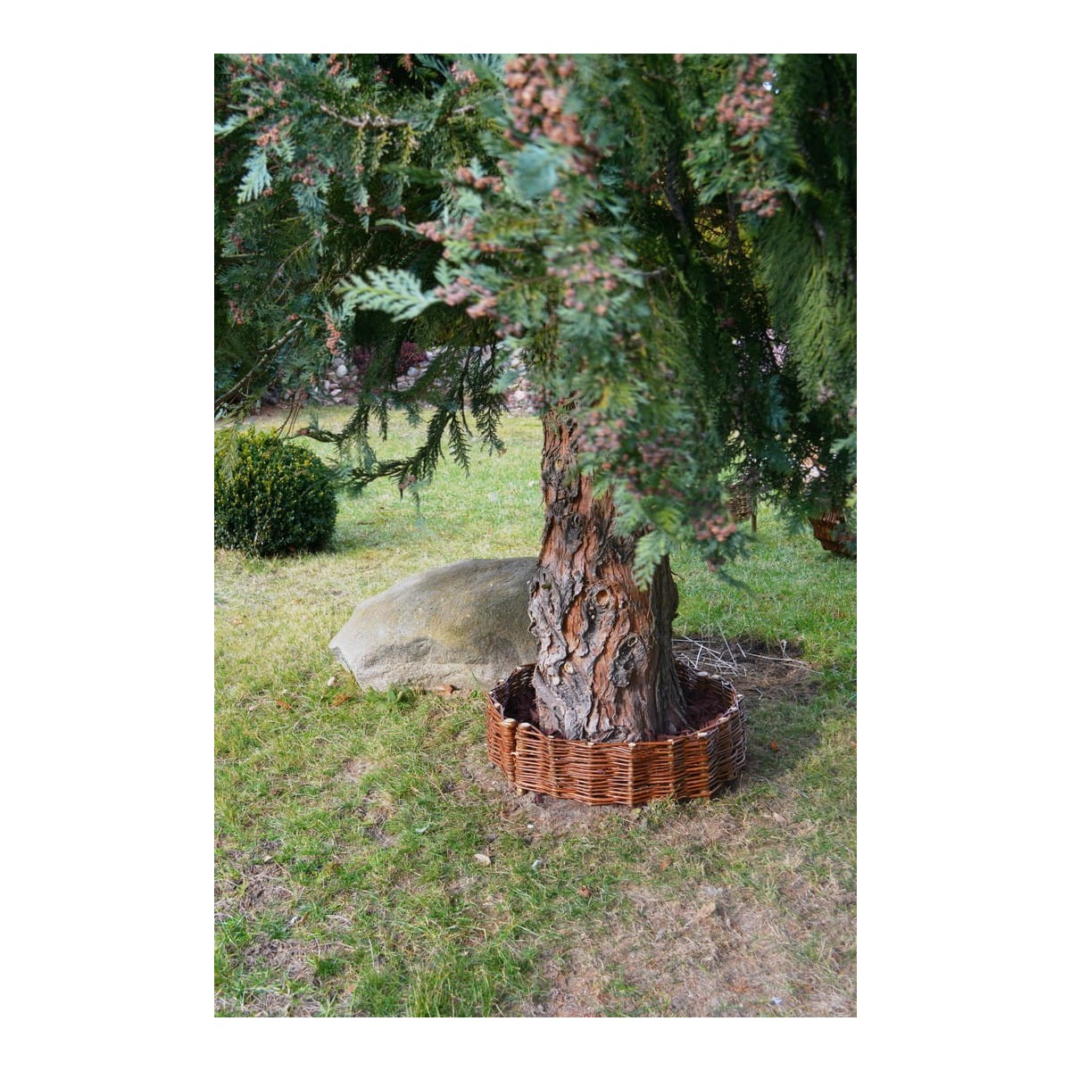 Lekerekített fonott paliszád 20/30 cm