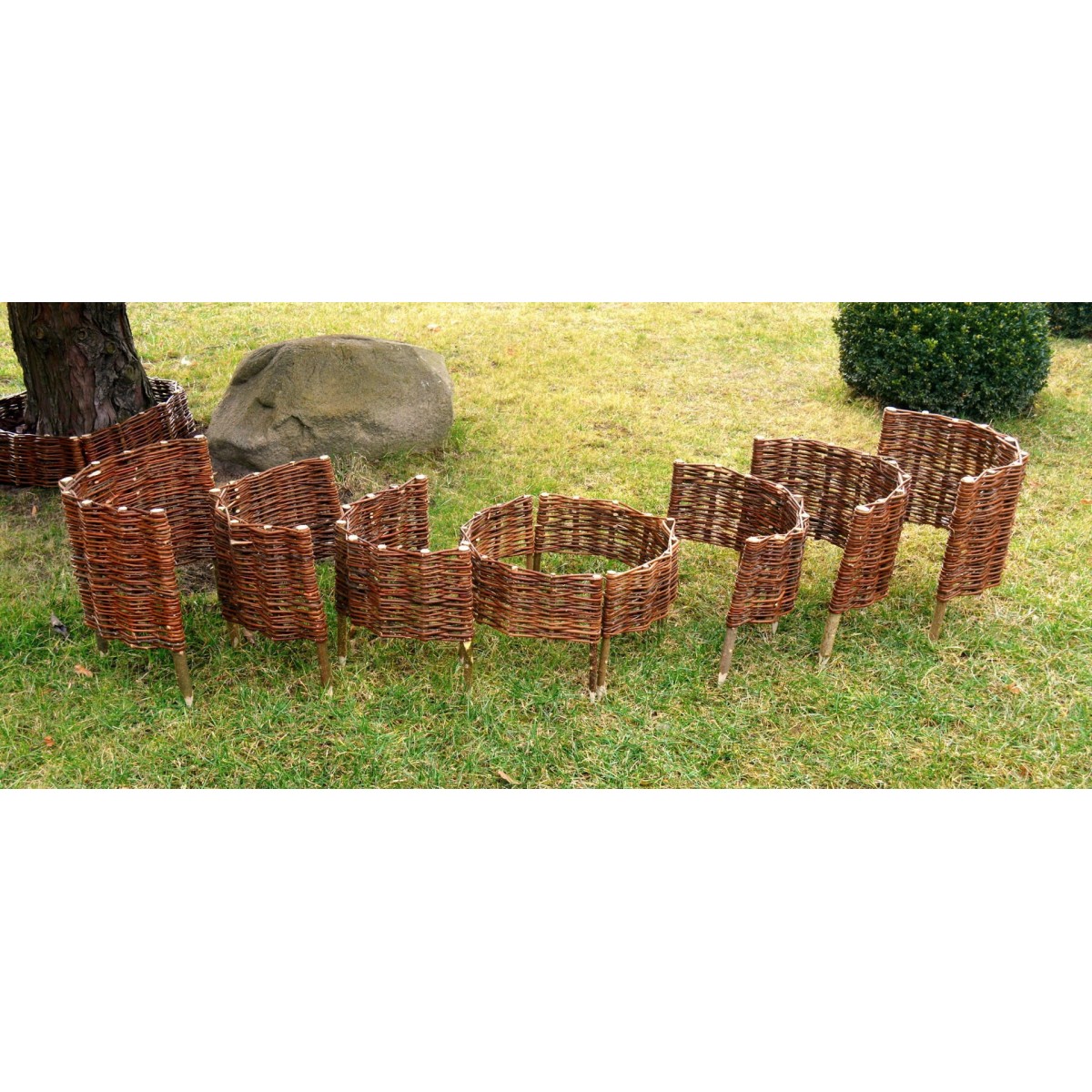 Lekerekített fonott paliszád 20/30 cm