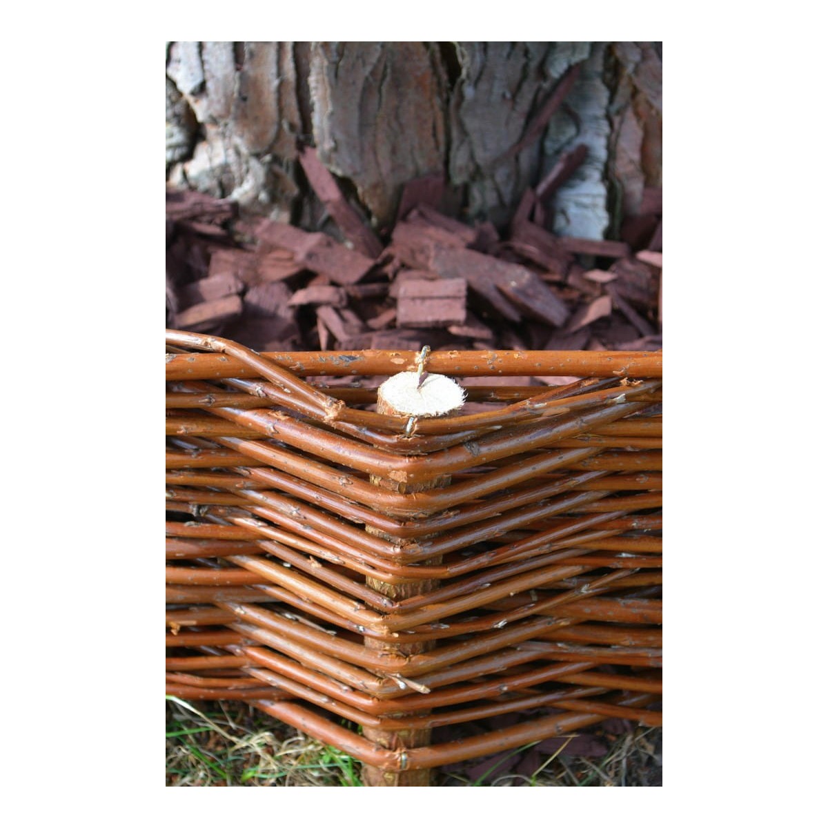 Lekerekített fonott paliszád 20/30 cm