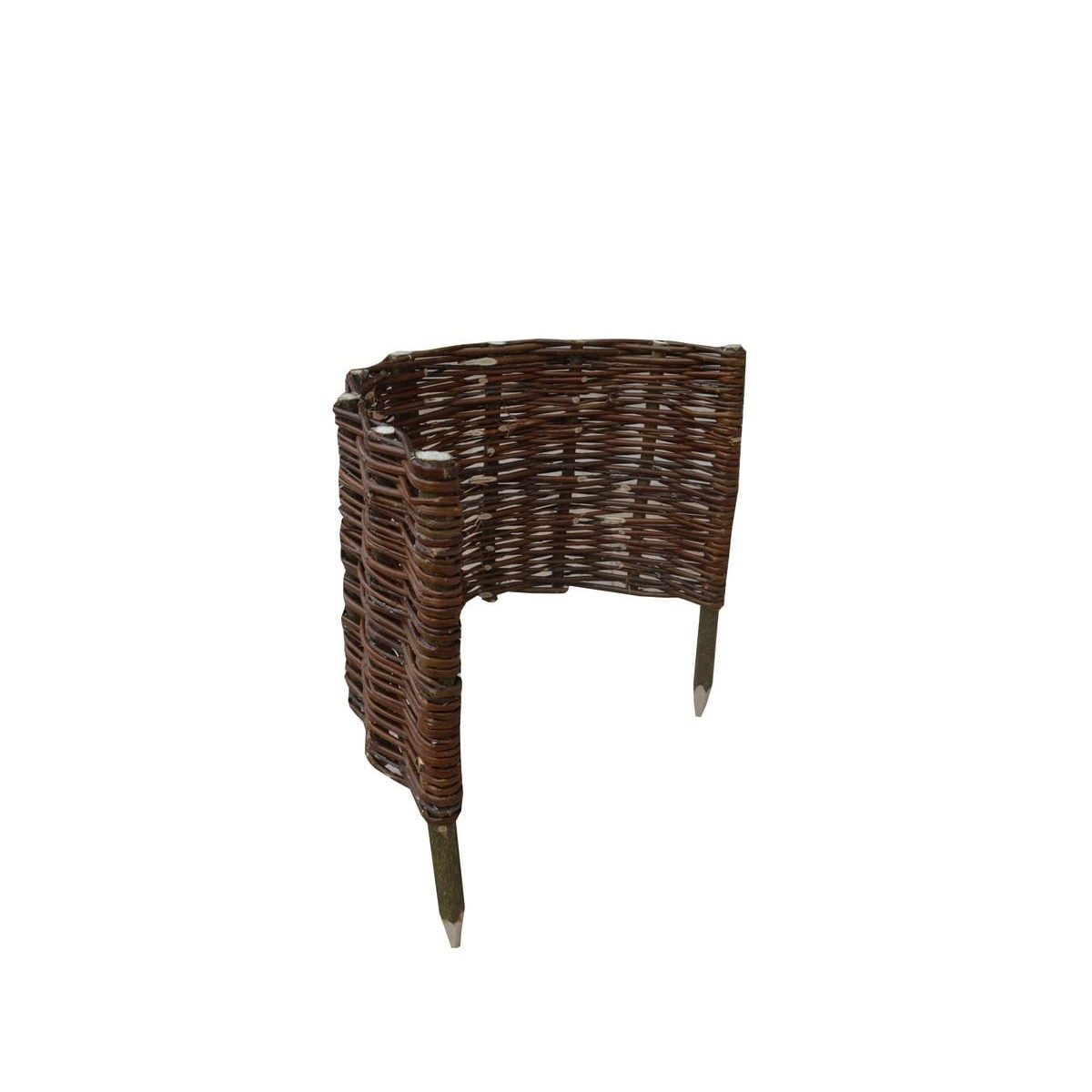 Kerekített fonott paliszád 25/45 cm