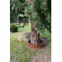 Lekerekített fonott paliszád 30/45 cm