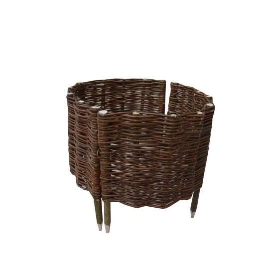 Palánkszerű fonott karika 45 cm átmérővel és 30 cm magassággal