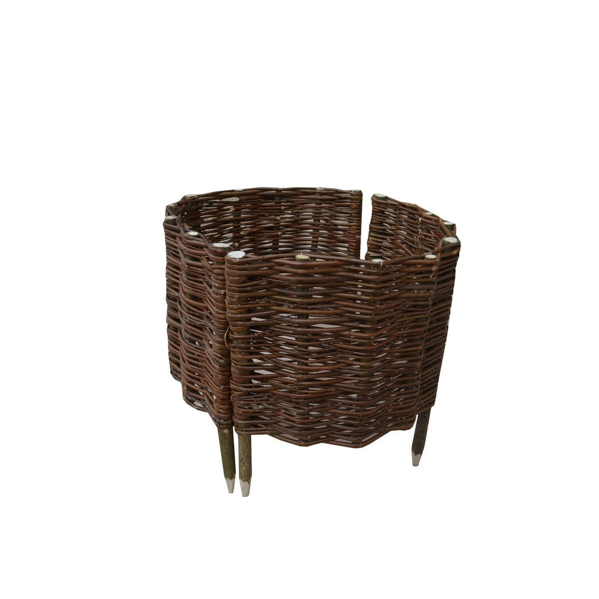 Palánkszerű fonott karika 45 cm átmérővel és 30 cm magassággal