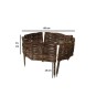 Paliszádos fonott gyűrű átmérője 60 cm és magassága 15 cm