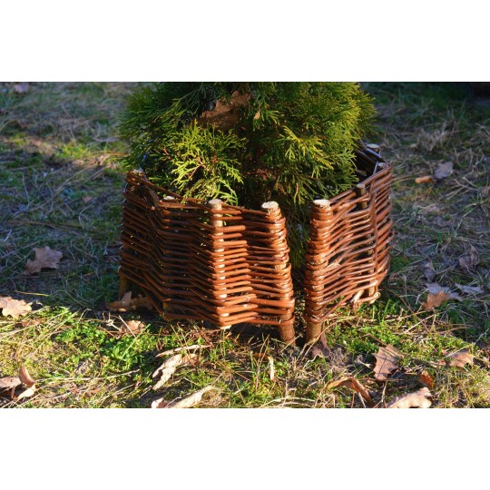 Paliszád jellegű fonott gyűrű átmérője 60 cm és magassága 30 cm
