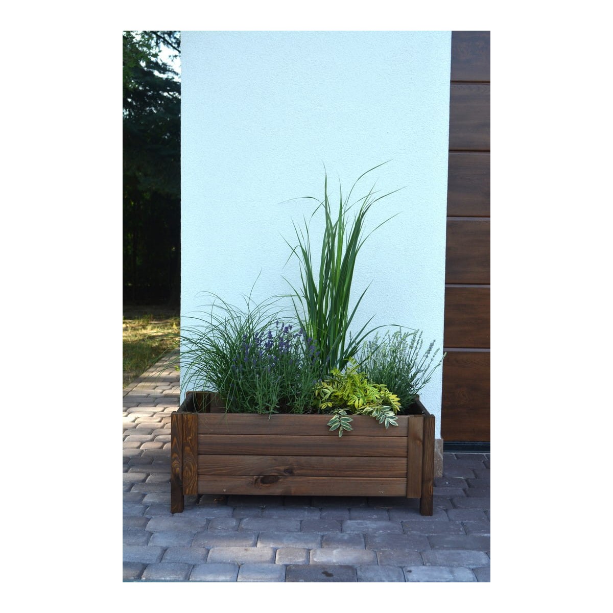 Elegáns barna virágcserép 80 cm