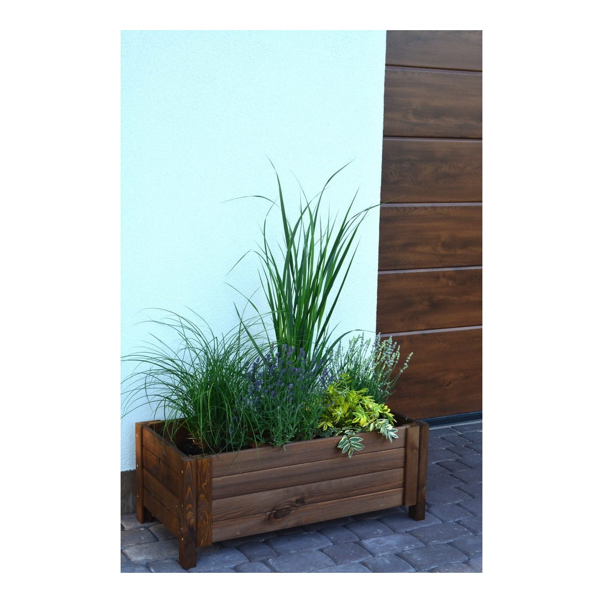 Elegáns barna virágcserép 80 cm