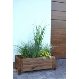 Elegáns barna virágcserép 80 cm