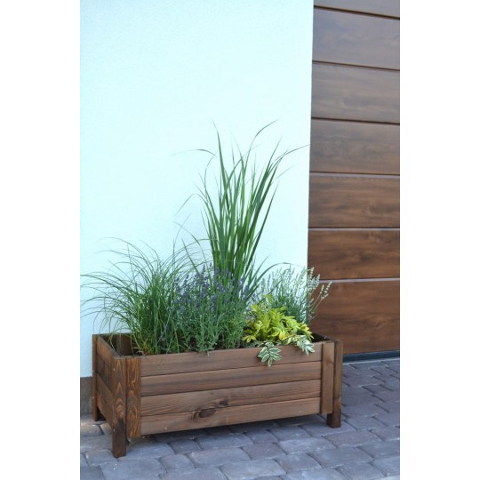 Elegáns barna virágcserép 80 cm