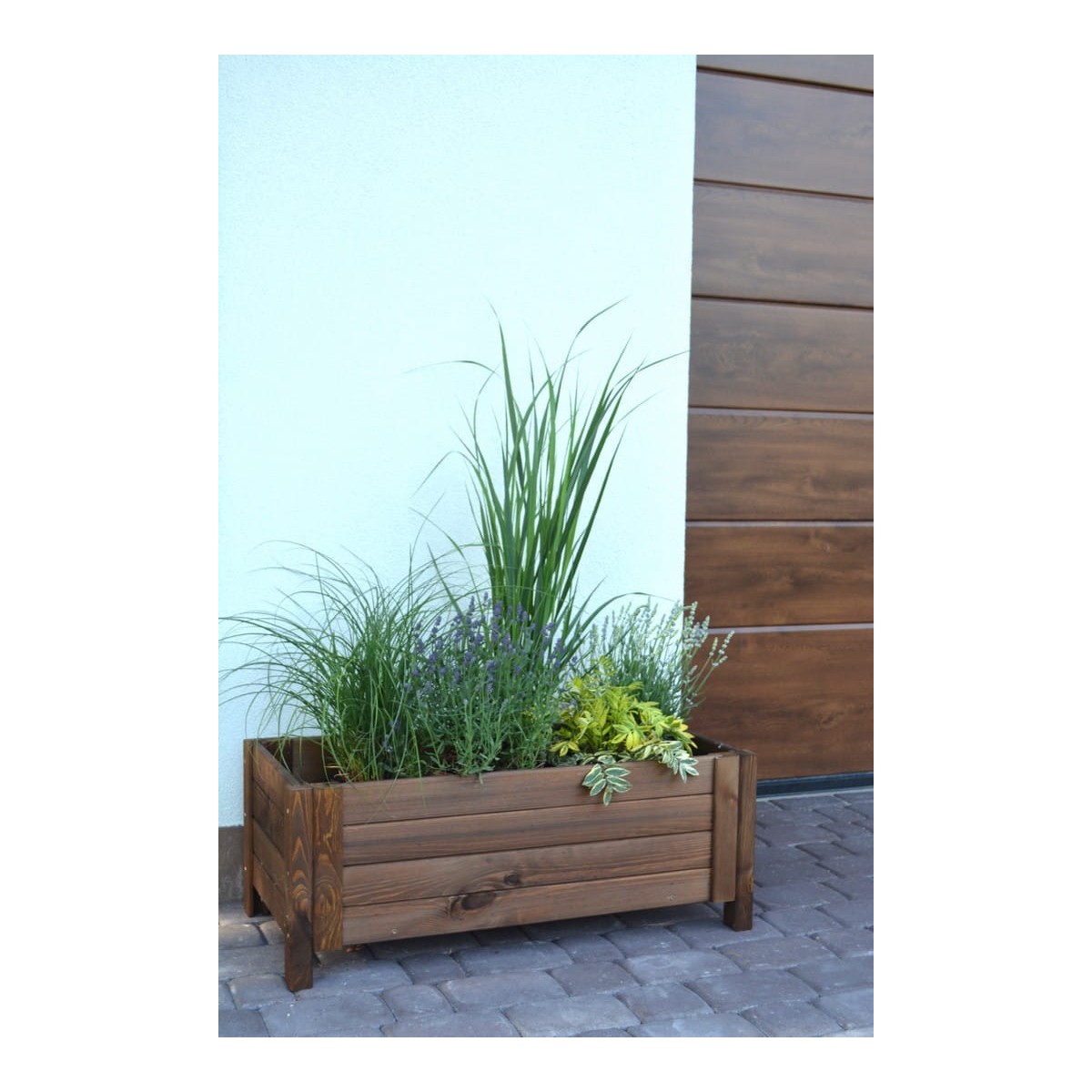 Elegáns barna virágcserép 80 cm