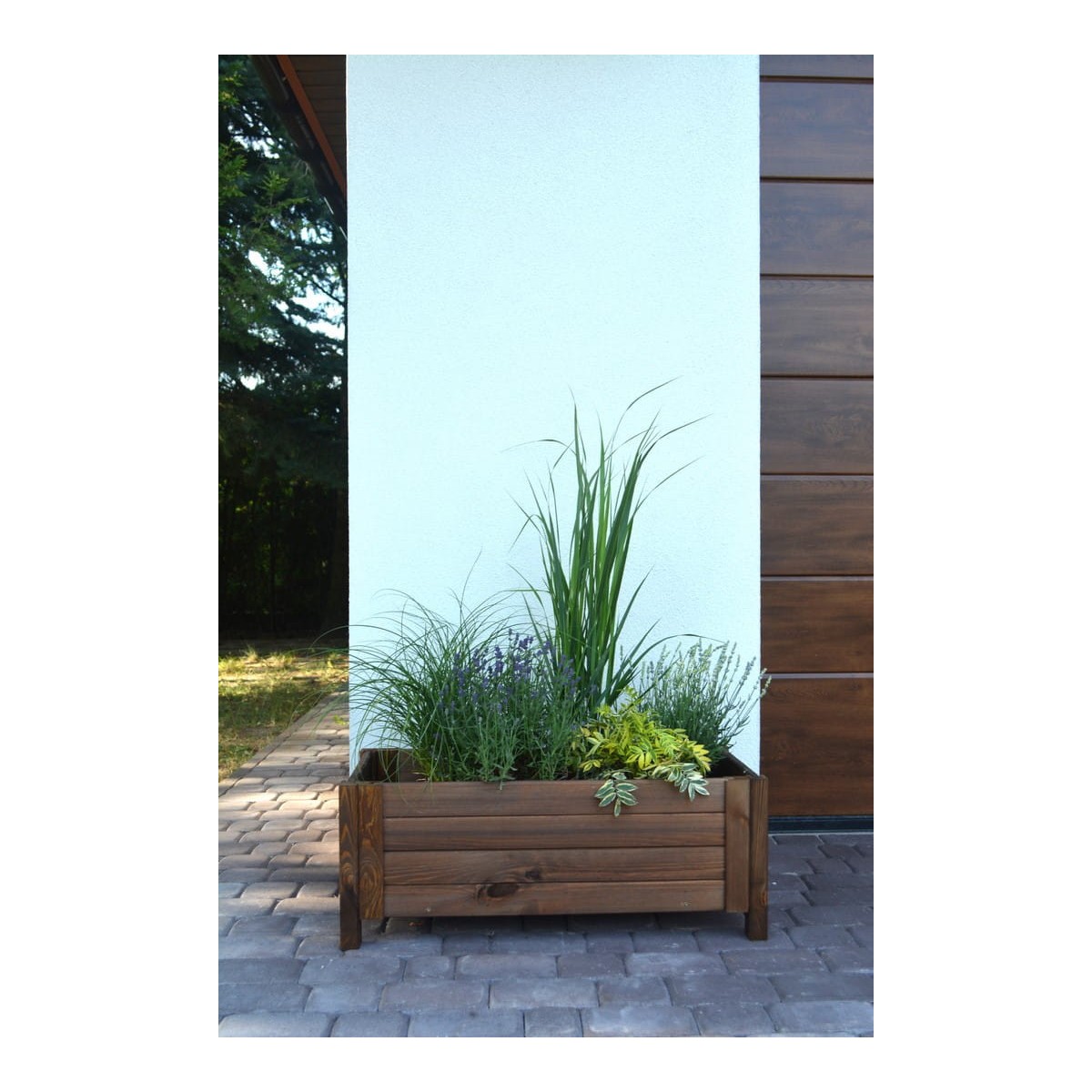 Elegáns barna virágcserép 80 cm