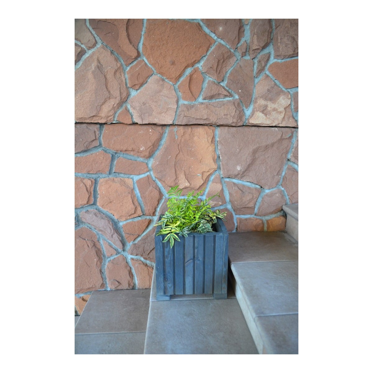 Impregnált fa virágcserép 25 cm