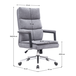 Ergonomikus irodai szék szürke színben ZAVIER
