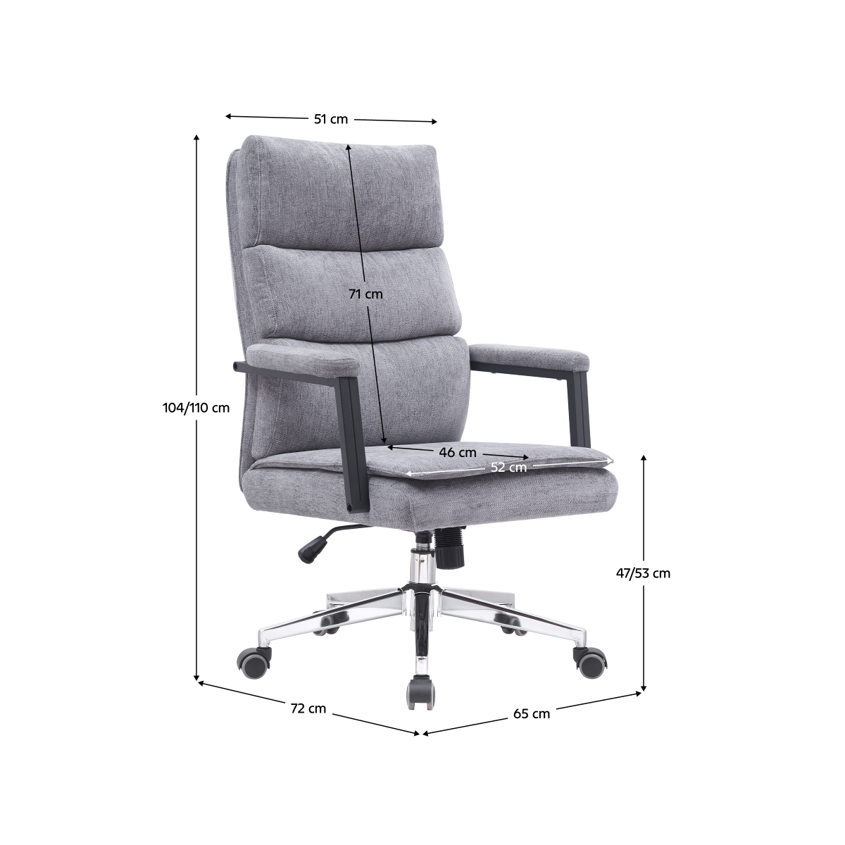 Ergonomikus irodai szék szürke színben ZAVIER