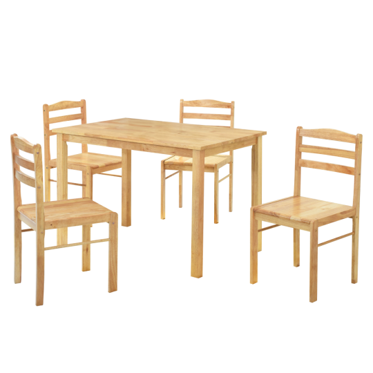 Étkezőgarnitúra asztallal és 1+4 székkel, LOAK