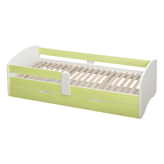 Gyerekágy ágyráccsal 80x160 zöld színben, COCOLINO
