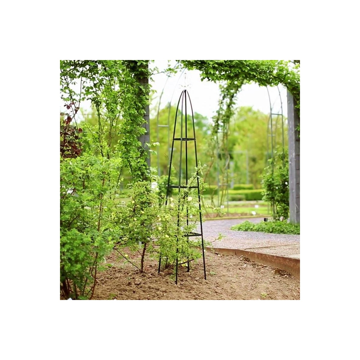 Kerti pergola piramis 31x31x200 cm