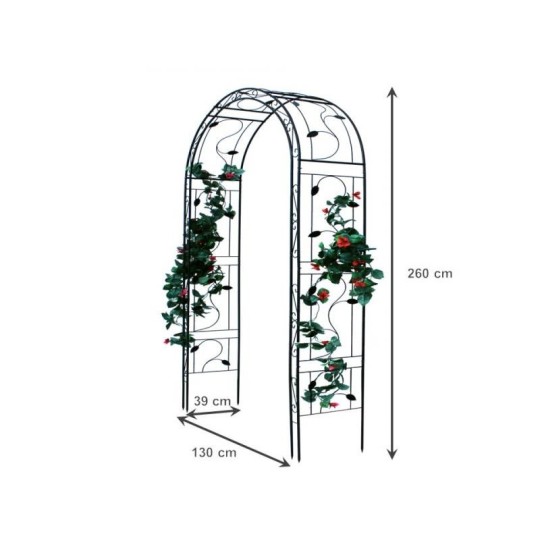 Minőségi kerti pergola 130x39x260 cm