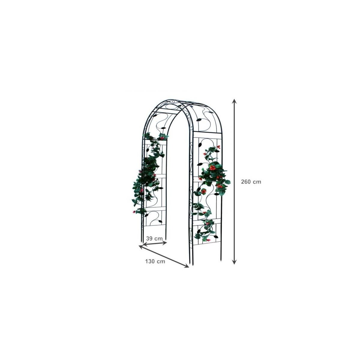 Minőségi kerti pergola 130x39x260 cm