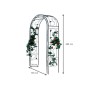 Minőségi kerti pergola 130x39x260 cm