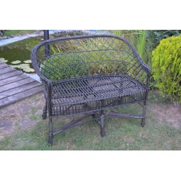 Kerti rattan kanapé, wenge színű