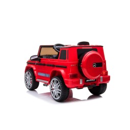 Gyerekautó Mercedes G63 AMG SUV piros színben.