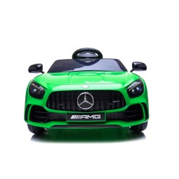zöld színű Mercedes GTR elektromos gyerekautók