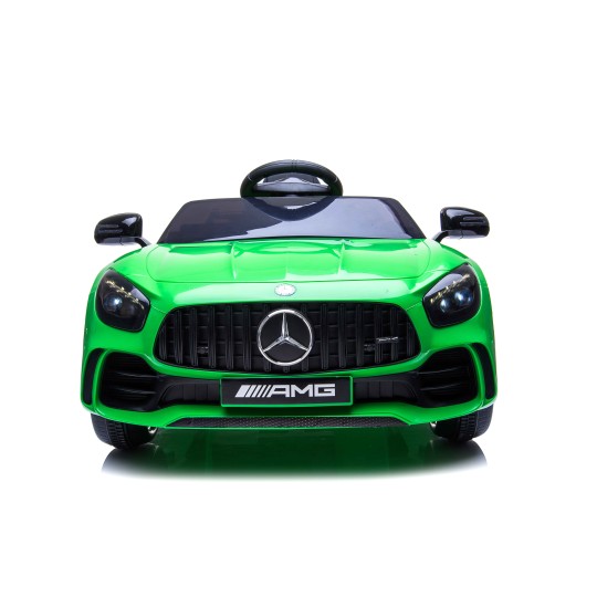 zöld színű Mercedes GTR elektromos gyerekautók