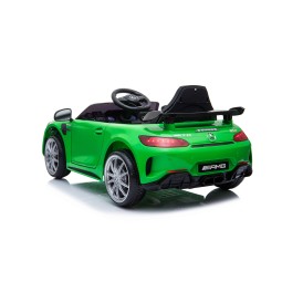 zöld színű Mercedes GTR elektromos gyerekautók