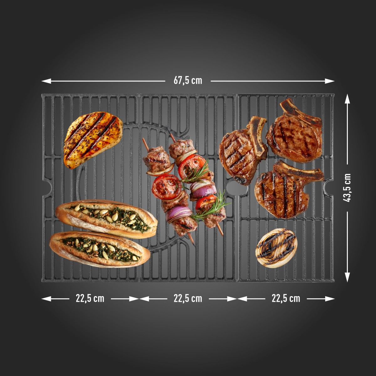 Gázgrill dragON BBQ201, 18,8 kW teljesítményű, ezüstszínű, hőmérővel és fedéllel