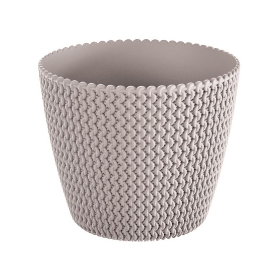 Minőségi Mocca virágcserepek, 157/132 mm, 1,7 l.