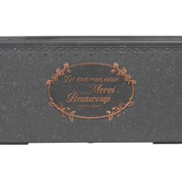Modern virágcserepek elegáns fekete színben, 31x15x15 cm