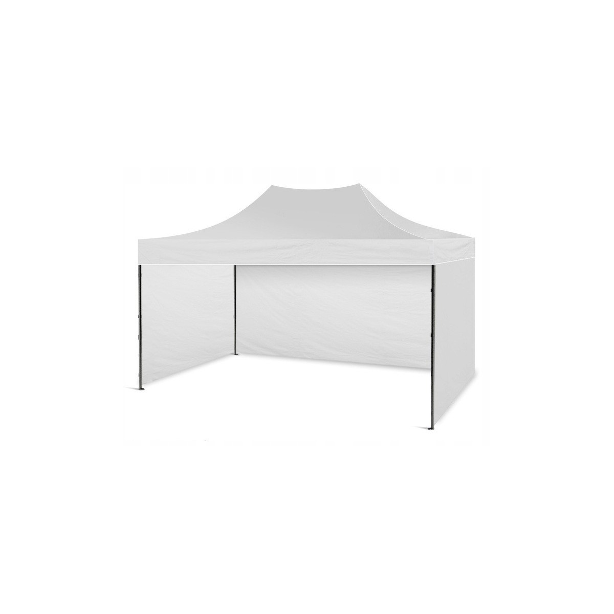 Fehér ollós sátrak 3x4,5 m méretben PRÉMIUM
