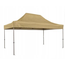 Kerti party sátor 3x4,5 m bézs – 100 % vízálló